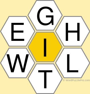 Spelling Bee &#34;Hive&#34; Board for May 13, 2018