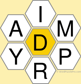 Spelling Bee &#34;Hive&#34; Board for September 2, 2018