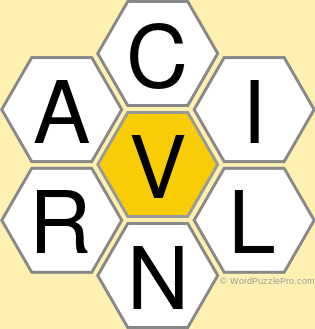 Spelling Bee &#34;Hive&#34; Board for September 14, 2018