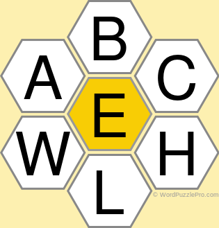 Spelling Bee &#34;Hive&#34; Board for September 26, 2018