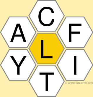 Spelling Bee &#34;Hive&#34; Board for September 27, 2018