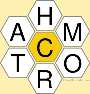 Spelling Bee &#34;Hive&#34; Board for October 12, 2018