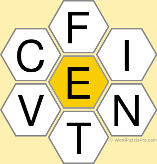 Spelling Bee &#34;Hive&#34; Board for November 17, 2018