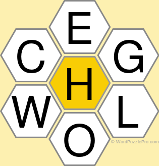 Spelling Bee &#34;Hive&#34; Board for February 4, 2019