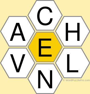 Spelling Bee &#34;Hive&#34; Board for March 4, 2019