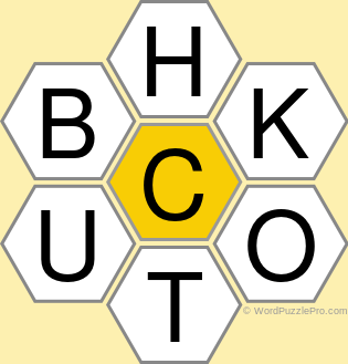 Spelling Bee &#34;Hive&#34; Board for March 11, 2019