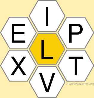 Spelling Bee &#34;Hive&#34; Board for April 14, 2019