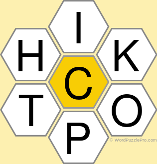 Spelling Bee &#34;Hive&#34; Board for May 30, 2019