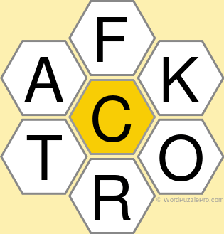 Spelling Bee &#34;Hive&#34; Board for June 29, 2019