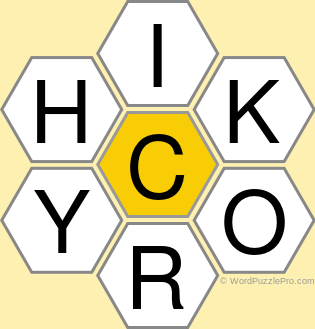 Spelling Bee &#34;Hive&#34; Board for May 15, 2020