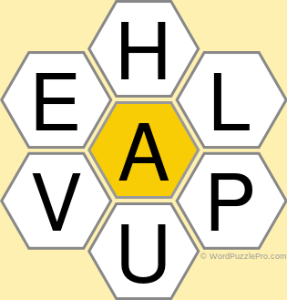 Spelling Bee &#34;Hive&#34; Board for December 10, 2020