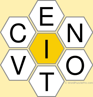 Spelling Bee &#34;Hive&#34; Board for January 22, 2021