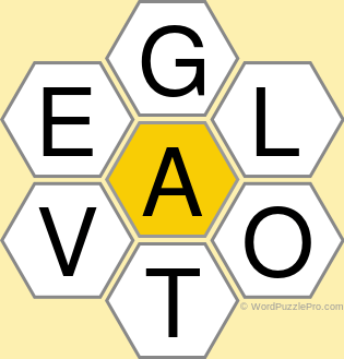 Spelling Bee &#34;Hive&#34; Board for May 29, 2021