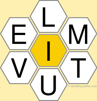 Spelling Bee &#34;Hive&#34; Board for August 12, 2021