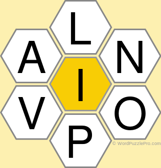 Spelling Bee &#34;Hive&#34; Board for September 29, 2021