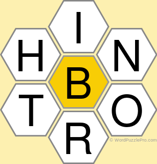 Spelling Bee &#34;Hive&#34; Board for December 13, 2021