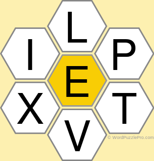 Spelling Bee &#34;Hive&#34; Board for January 12, 2022