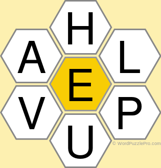 Spelling Bee &#34;Hive&#34; Board for January 21, 2022