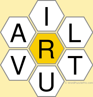 Spelling Bee &#34;Hive&#34; Board for April 9, 2022