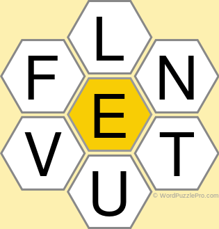 Spelling Bee &#34;Hive&#34; Board for April 21, 2022