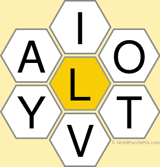 Spelling Bee &#34;Hive&#34; Board for April 22, 2022