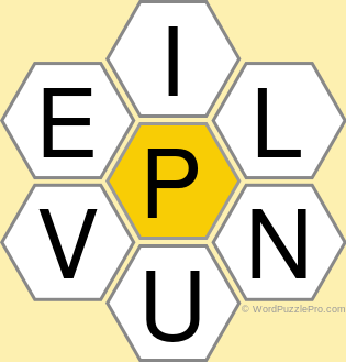 Spelling Bee &#34;Hive&#34; Board for April 23, 2022