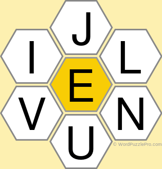 Spelling Bee &#34;Hive&#34; Board for May 19, 2022