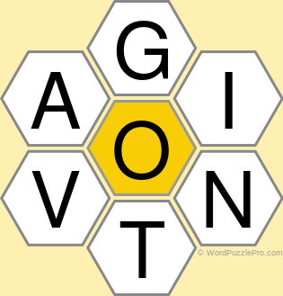 Spelling Bee &#34;Hive&#34; Board for June 9, 2022