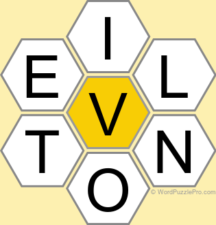 Spelling Bee &#34;Hive&#34; Board for January 4, 2023