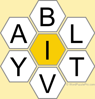 Spelling Bee &#34;Hive&#34; Board for January 26, 2023