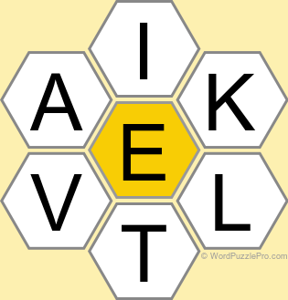 Spelling Bee &#34;Hive&#34; Board for February 7, 2023