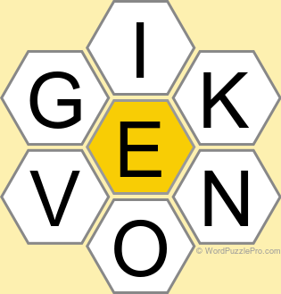 Spelling Bee &#34;Hive&#34; Board for May 29, 2023