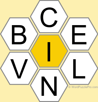 Spelling Bee &#34;Hive&#34; Board for July 1, 2023