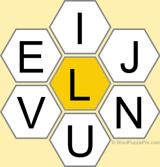 Spelling Bee &#34;Hive&#34; Board for November 3, 2023