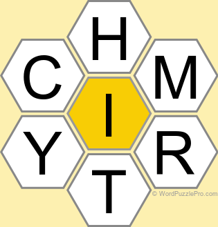 Spelling Bee &#34;Hive&#34; Board for January 10, 2024