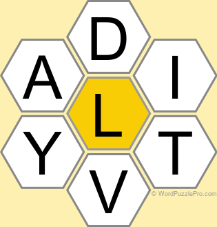 Spelling Bee &#34;Hive&#34; Board for February 19, 2024