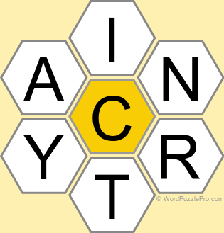 Spelling Bee &#34;Hive&#34; Board for March 8, 2024