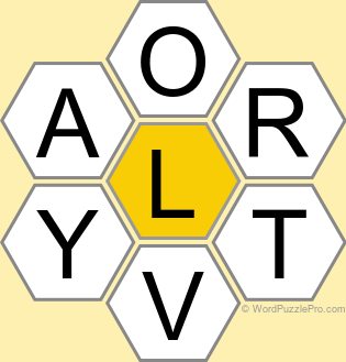 Spelling Bee &#34;Hive&#34; Board for March 19, 2024