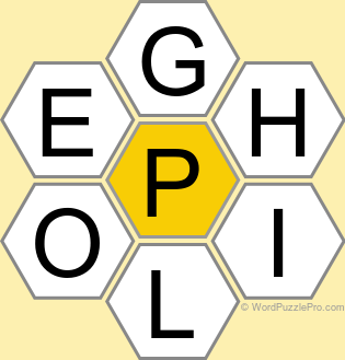 Spelling Bee &#34;Hive&#34; Board for April 6, 2024