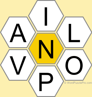 Spelling Bee &#34;Hive&#34; Board for April 13, 2024