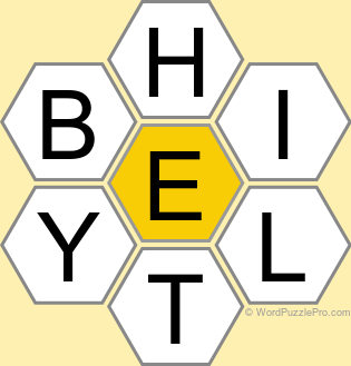 Spelling Bee &#34;Hive&#34; Board for April 25, 2024